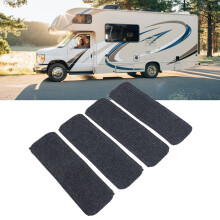 4 Pcs RV Stair Covers Rug Anti Slip Reflective