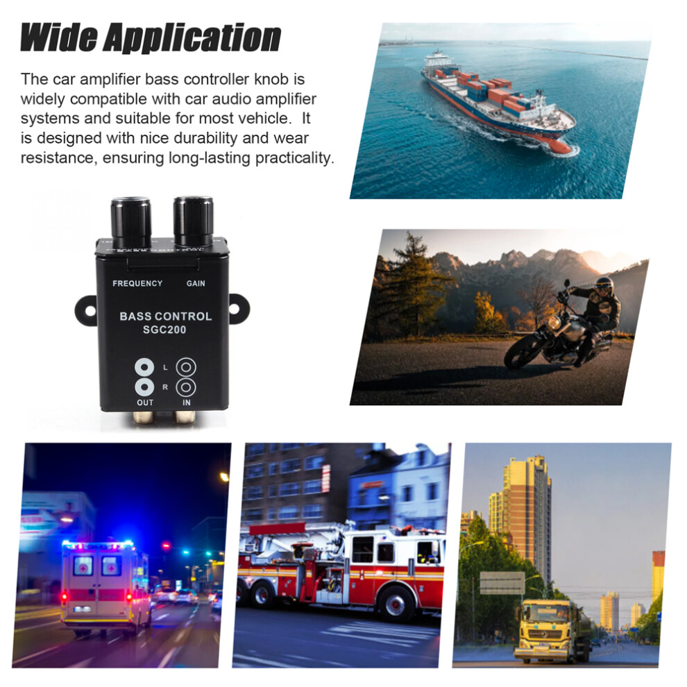 Car Amplifier RCA Volume & Bass Controller Frequency Adjustment for Clear Sound-image-OPC-PJB6XCG-NEW