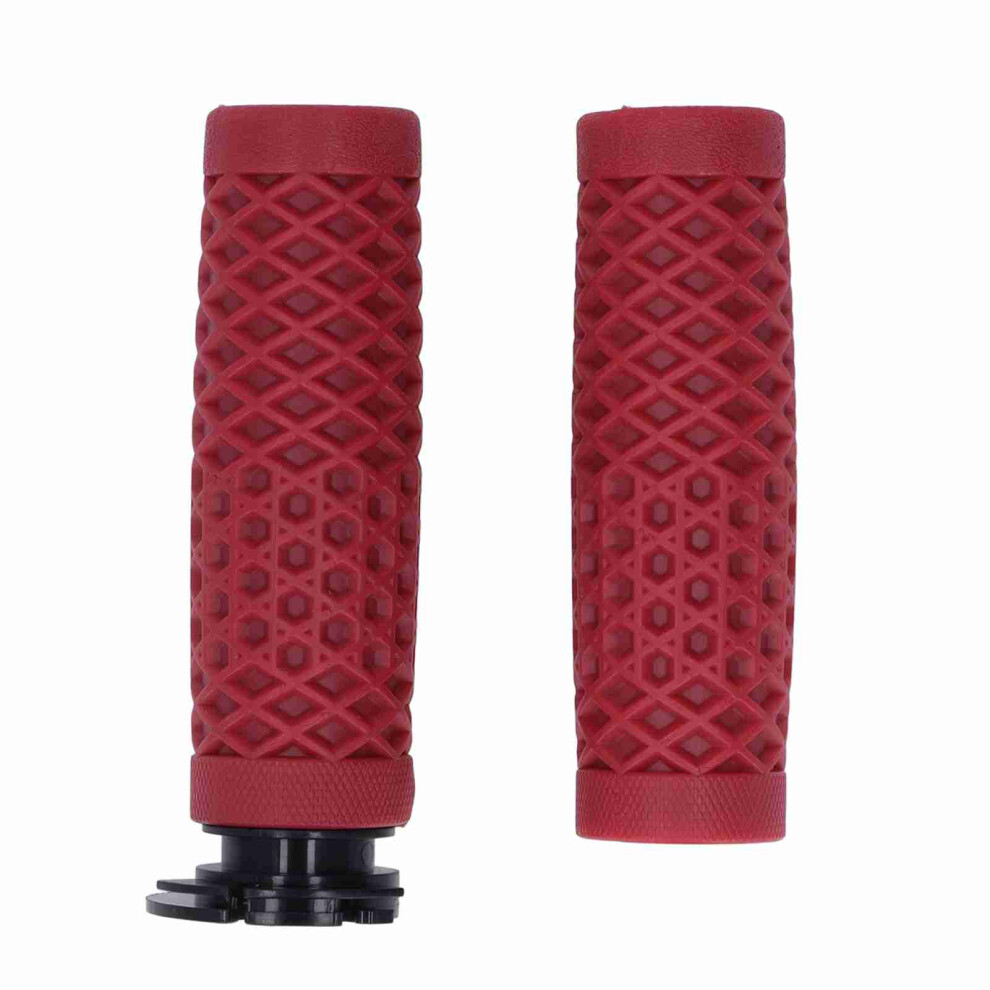 Motorcycle 22Mm Handlebar Throttle Grips Silicone Red 9121376123719