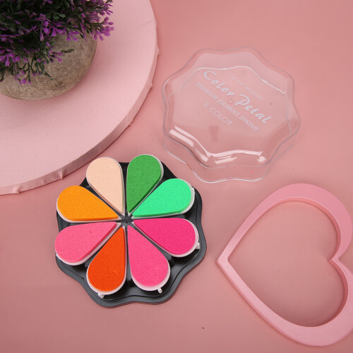 8 Colors Petal Shape Schedule Book Scrapbook 2