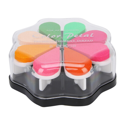 8 Colors Petal Shape Schedule Book Scrapbook