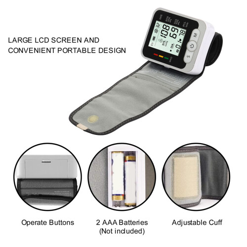 Automatic Wrist Blood Pressure Monitor with Case 2