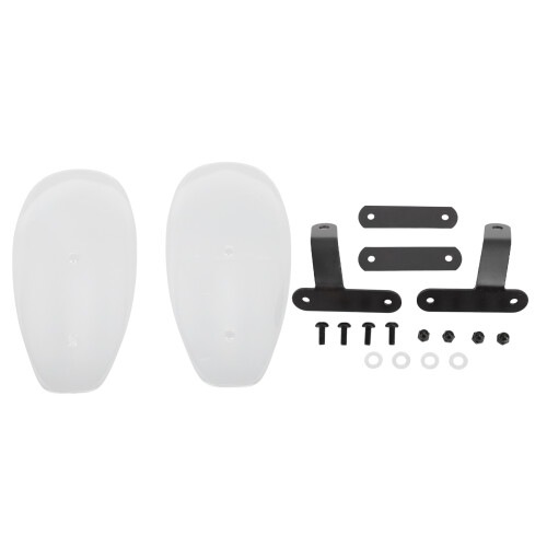 Universal Transparent ABS Motorcycle Hand Guard, Reduces Wind Resistance 2