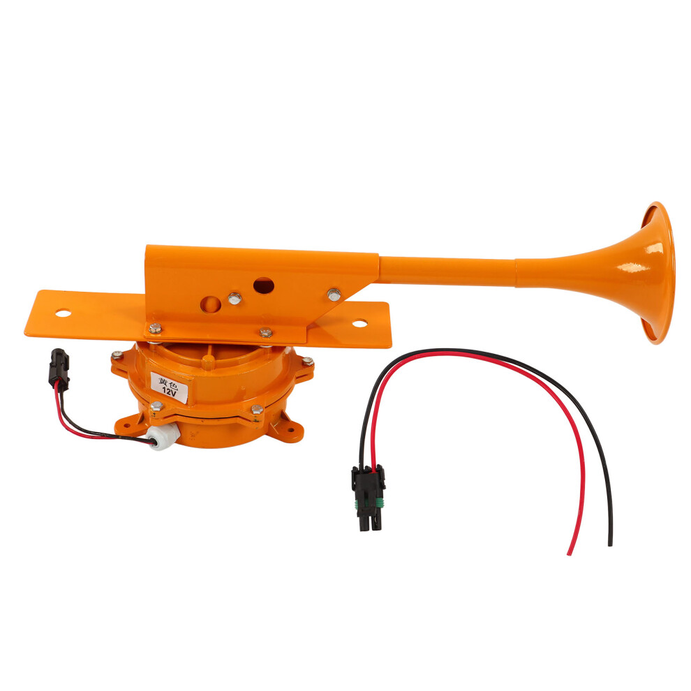 12V 110Db Single Trumpet Train Air Horn Car Loud Yellow 9121376125201