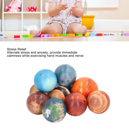 Educational Foam Solar System: 10 Stress Balls for Hand Therapy & Fun 2