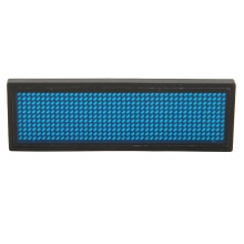 Scrolling LED Name Badge - Programmable Text & Dynamic Patterns in Blue