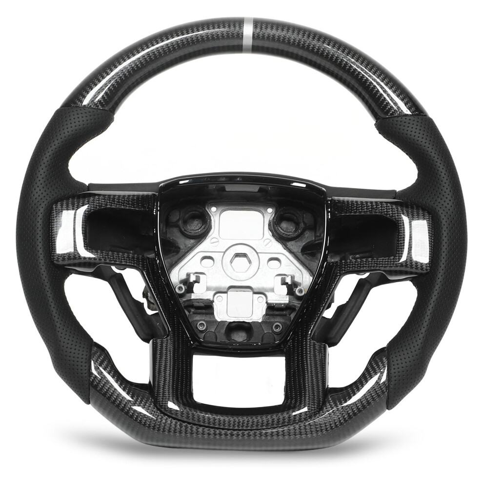 Carbon Fiber Steering Wheel Assembly Nappa Black 9121376125782