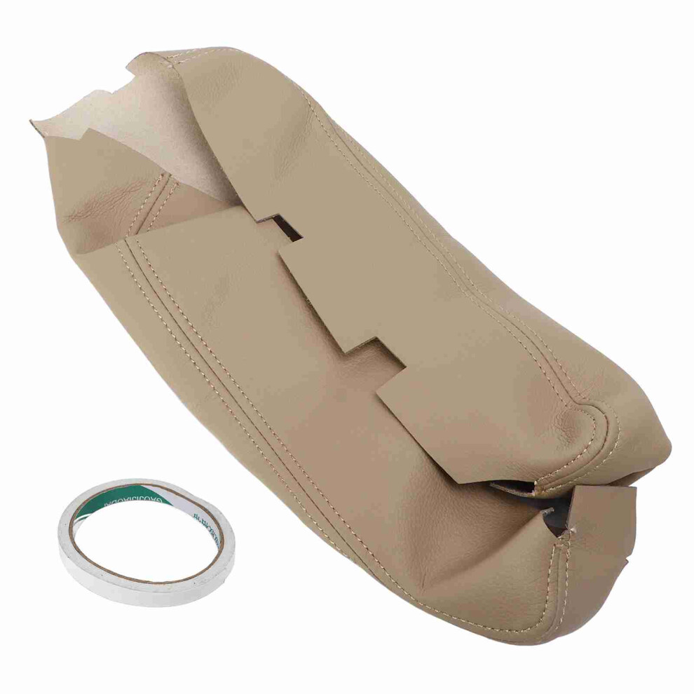Synthetic Leather Center Console Lid Armrest Seat Beige 9121376126062