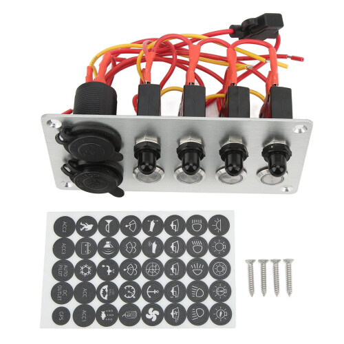 4 Gang Push Button Switch Panel With Circuit 1