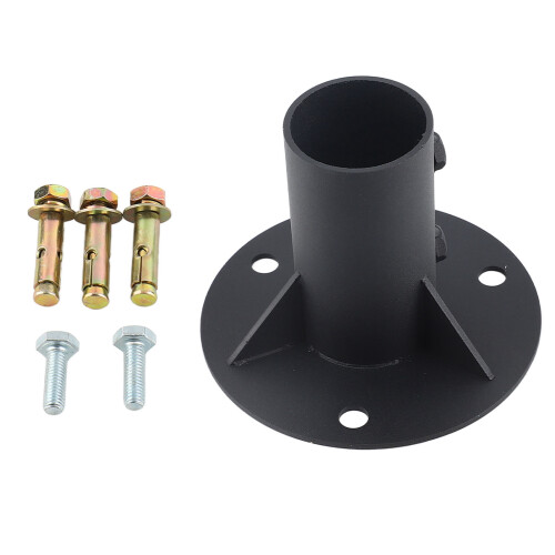 Durable Concrete Mount Base for Round 52mm Poles Heavy Duty Flange 2