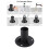 Durable Concrete Mount Base for Round 52mm Poles Heavy Duty Flange 4