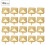 100 PCS 9MM Brass Copper Square Rivets Apparel 5