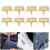100 PCS 9MM Brass Copper Square Rivets Apparel 6