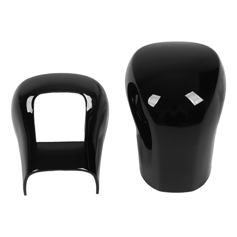 Gear Shifting Lever Knob Cover Kit Glossy Black 9121376126673