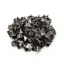 100 PCS 9MM Brass Copper Square Rivets Apparel