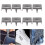 100 PCS 9MM Brass Copper Square Rivets Apparel 12