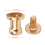 20 Sets Screw Nail Rivet Copper Round Head Stud 10