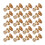 20 Sets Screw Nail Rivet Copper Round Head Stud 4