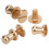20 Sets Screw Nail Rivet Copper Round Head Stud 9