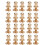 20 Sets Screw Nail Rivet Copper Round Head Stud 2