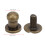20 Sets Screw Nail Rivet Copper Round Head Stud 9