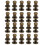 20 Sets Screw Nail Rivet Copper Round Head Stud 3