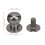 20PCS 9 x 8mm DIY Copper Rivets Round Head Nipple 9