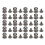 20PCS 9 x 8mm DIY Copper Rivets Round Head Nipple 1