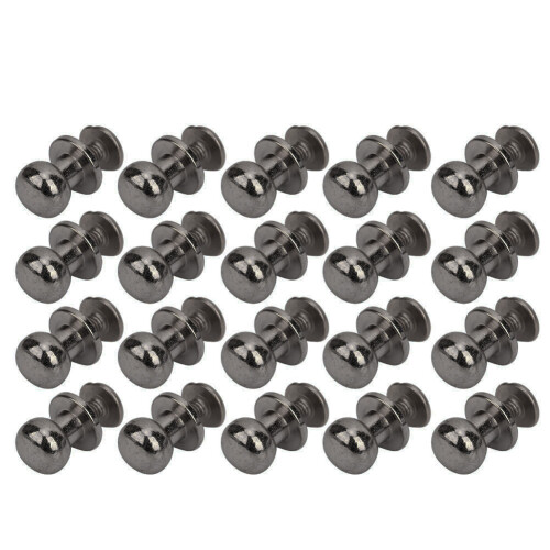 20PCS 9 x 8mm DIY Copper Rivets Round Head Nipple 1