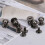 20PCS 9 x 8mm DIY Copper Rivets Round Head Nipple 5