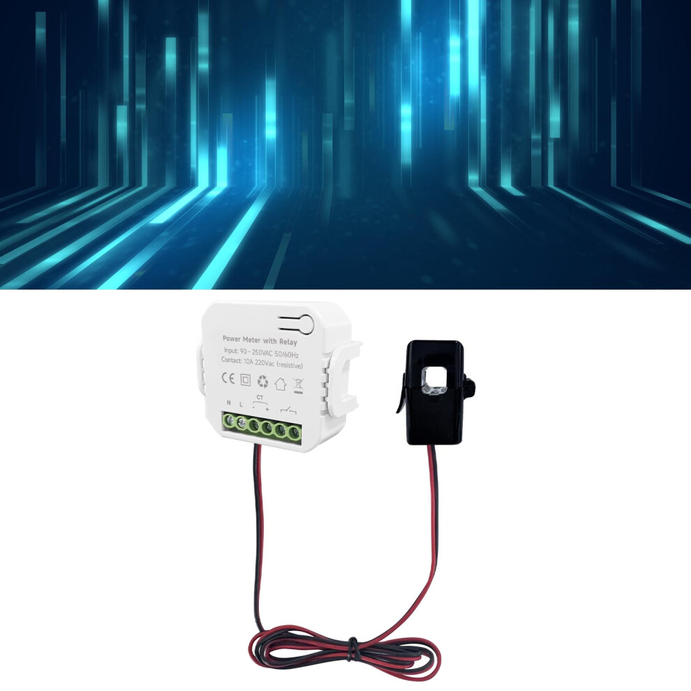 Wifi Smart Energy Monitor 200A Ct Clamp, 90Â250Vac, Din Rail 8701331898350