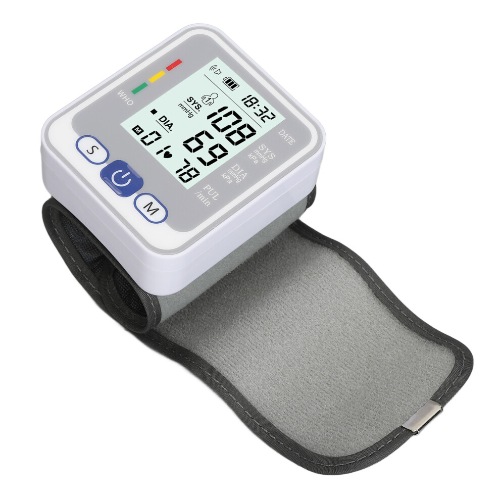 Wrist Blood Pressure Monitor, Auto, LCD, 3mmHg Accuracy