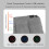 Heated Seat Cushion 3 Temp Modes Fast Heating USB Gray Office Travel 5