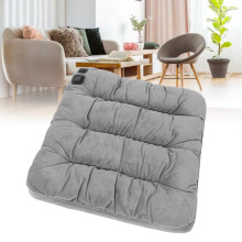Heated Seat Cushion 3 Temp Modes Fast Heating USB Gray Office Travel