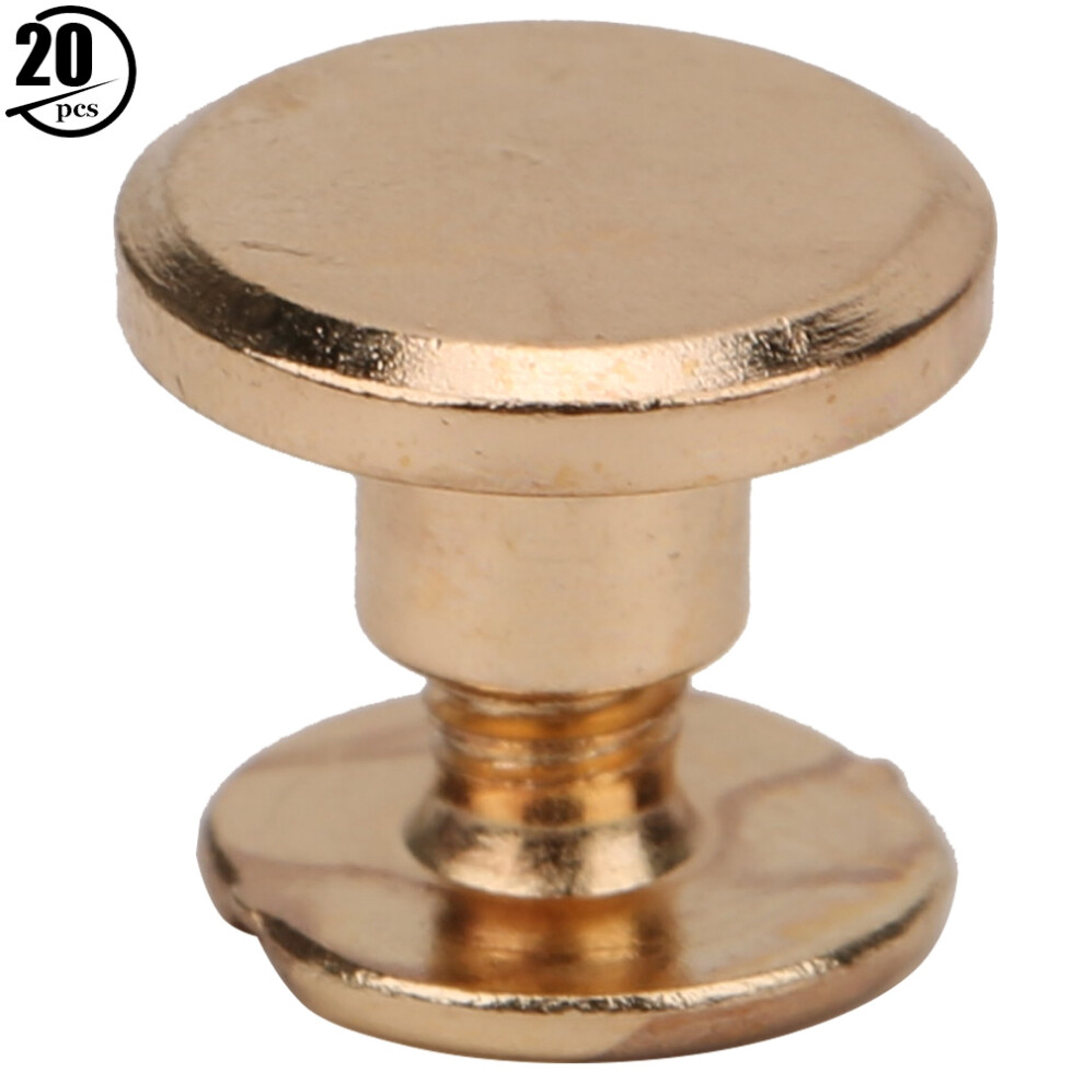 20 Set Brass Rivet Account Book Connecting Screws 9121376127199