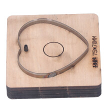 DIY Crafts Alloy Steel Heart Shape Punching Die Leather & Wood Multi-Use Mould