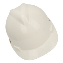 Industrial Hard Hat ABS White Adjustable Helmet