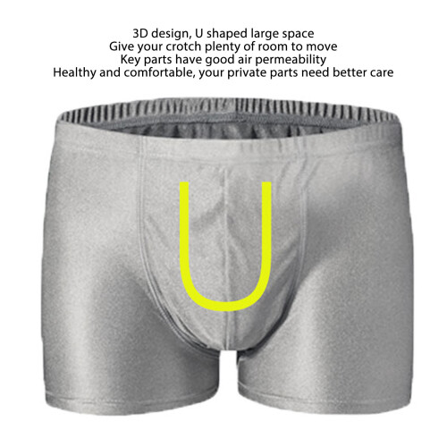 EMF Shielding Underwear Men XL Silver Fiber Cotton 2