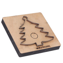 Leather & Paper Christmas Tree Shape Die Cutter Punch Mould 13.5x13x2.3cm