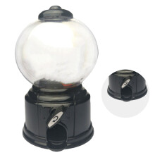 Kids Vending Toy Machine, Multi-Function Retro Plastic Gumball Dispenser, Black