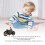 MS804A Tin 3-Wheeled Wind-Up Toy, 191g Vintage 3