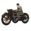 MS804A Tin 3-Wheeled Wind-Up Toy, 191g Vintage 14