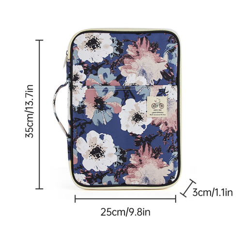 Multi-Functional Waterproof A4 Document Bag with 8 Pockets 35x25x3cm 1