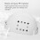 White PE Baseball Cap Insert with Chin Strap, Anti-Impact Protective Layer 7