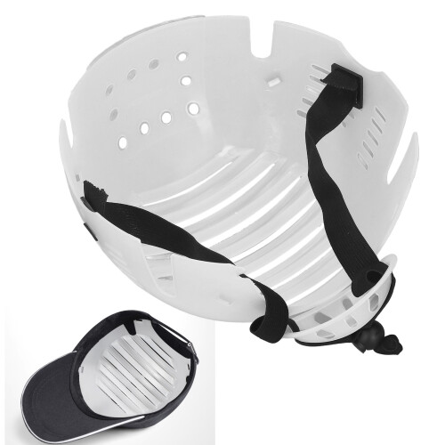 Universal Bump Hat Insert White PE Shell for Collision Protection 80g