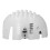 Universal Bump Hat Insert White PE Shell for Collision Protection 80g 2