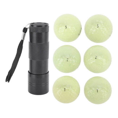 Glow Golf Balls 6pcs Neon Fluorescent 13.8oz 1