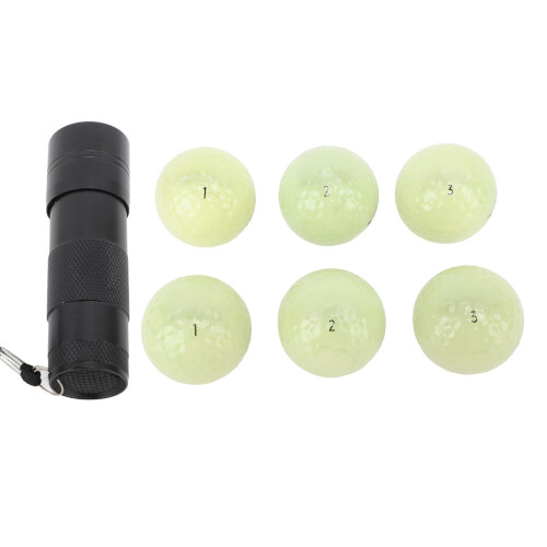 Glow Golf Balls 6pcs Neon Fluorescent 13.8oz