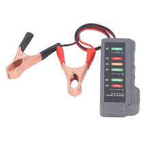12V Autobatterietester mit 6 LEDs, tragbarer Alternator-Check für sicheres Fahren