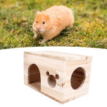 Large Cedar Wooden Animal House Multi-Size Hideout for Cats Rabbits Chinchillas